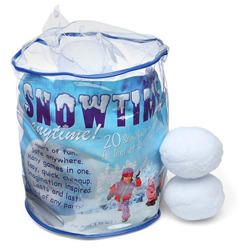 bag of fake snowballs|how to make indoor snowballs.